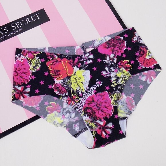 nwt victoria's secret floral love logo no show seamless hipster cheekster tanga - Picture 1 of 3